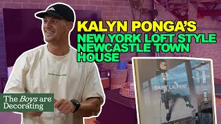 NRL Star Kalyn Pongas New York Inspired Loft  The Boys Are Decorating [upl. by Ennaj]