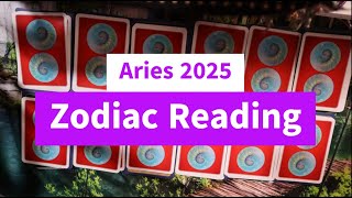 Aries 2025 Zodiac Sun Moon Rising Venus Reading [upl. by Ahsinam]