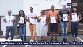 Manifestation contre Lakaz Cascavelle pour discrimination sur le droit d’admission [upl. by Zane615]