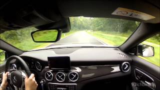 CLA 45 AMG follows Mercedes SLS AMG GT [upl. by Barbe]