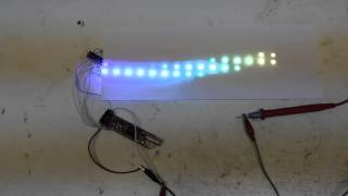 Olinuxino Nano directly controlling four WS2811based LEDstrips [upl. by Finnie466]