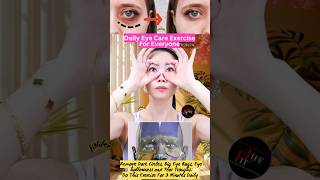 Daily Eye Care Exercise For Everyone eyelift eyeexercise yoga faceyoga shorts [upl. by Sisto843]