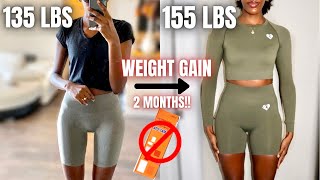 HOW TO GAIN WEIGHT FAST FOR SKINNY WOMEN FAST METABOLISM NO APETAMIN  My Weight Gain Journey [upl. by Eicnahc580]