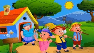 Learn english through story impara linglese per bambini The three little pigs story [upl. by Rodrich]