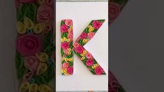 Quilling Typography  Alphabet Outlines Digital Quilling Templates [upl. by Arymat]