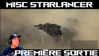 MISC StarLancer  Premiere Sortie du nouveau transporteur de Star Citizen [upl. by Phelgon]