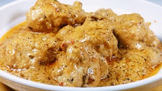 Chicken Malai Handi Recipe  Murgh Malai Curry  Mughlai Creamy Chicken Gravy by Cook with Farooq [upl. by Aillimat]