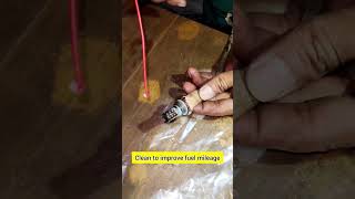 Clean oxygen sensor automobile shortvideo short shorts mechanic [upl. by Blinni]