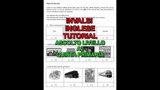 INVALSI INGLESE classe quinta 2018 Ascolto livello A2 esempi ufficiali [upl. by Vahe359]