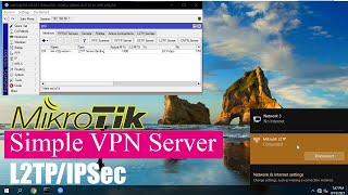 How to create a simple VPN server with Mikrotik  L2TPIPSec [upl. by Jennine211]