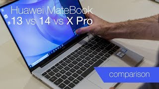 Huawei MateBook 13 vs 14 vs X Pro comparison [upl. by Blain]