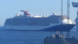 cruise ship MV Carnival pride arriving to Tallinn [upl. by Lynea]