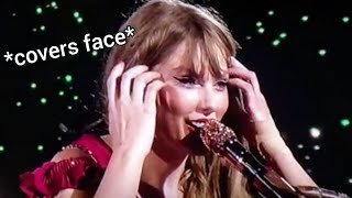 Taylor Swift EMBARASSED on stage at The Eras Tour [upl. by Asylla]