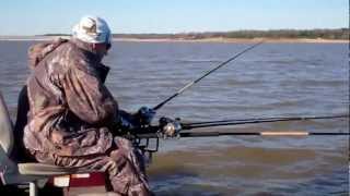 Crappie Fishing Sardis Lake Ms Feb 25 2012 [upl. by Erreip784]