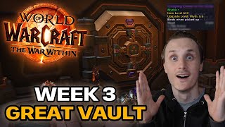 More Myth track slots Great Vault Opening Week 3  The War Within Season 1 [upl. by Iemaj]