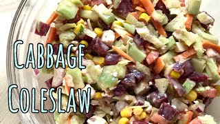 Cabbage Coleslaw  Salad Dressing  Healthy Salad Recipe  Recette de salade Shorts [upl. by Donaugh]