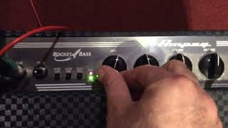 Test Ampeg Rocket Bass Model B100R [upl. by Netsrijk735]