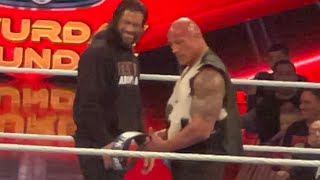 THE ROCK AND ROMAN REIGNS DESTROY CODY RHODES AND SETH ROLLINS ON WWERAW 4124 [upl. by Coster998]