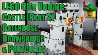 LEGO City Update  Castle Part 2  Gatehouse Drawbridge amp Portcullis 6080 6074 🏰🏹 [upl. by Anilas]