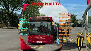 BR 4 Walsall To Blackheath via Stone Cross West Bromwich amp Oldbury 4K [upl. by Nnybor177]