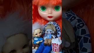 Blythe doll having Popcorn and a movie with the kiddos [upl. by Lucania]