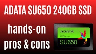 ADATA SU650 240GB SSD ★ QUICK REVIEW ★ ASU650SS240GT [upl. by Sadowski]