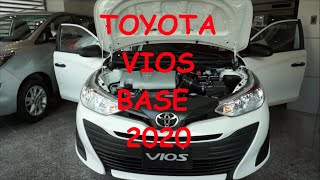 TOYOTA VIOS BASE MT 2020 FREEDOM WHITE WALKAROUND [upl. by Ryann]