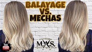 Mechas Balayage vs Mechas Platinadas Hair Tutorial step by step [upl. by Garey222]