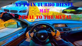 Heavy and Sporty  BMW X5 E70 30 SD Twisty Road  POV Sport Test Drive [upl. by Richlad481]