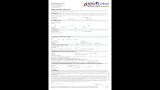 icici Lombard new motor claim formmotor claim [upl. by Taffy]