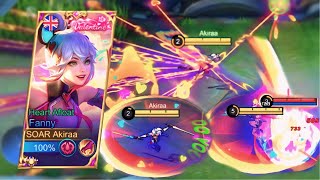 NO EDIT CHALLENGE FANNY VALENTINE SKIN AGGRESSIVE GAMEPLAY [upl. by Niela]