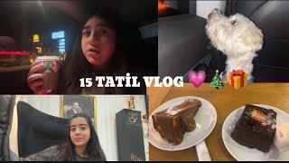 15 TATİL VLOG 🍰🍫☕️  3 GÜN BENİMLESİNİZ 🎀💗✨ [upl. by Einitsed]