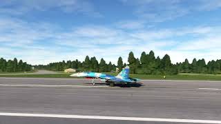 Deimos Inc SU 27 Flanker landing Msfs [upl. by Einitsed]