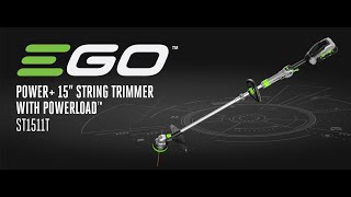 EGO Power ST1511T Cordless String Trimmer Kit [upl. by Drandell]