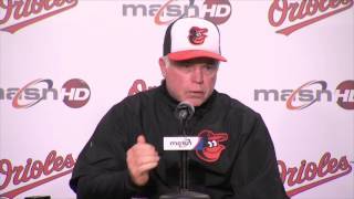 Ubaldo Jimenez Buck Showalter and Chris Davis break down the starters successful outing [upl. by Eelinej]