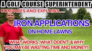 Iron applications Do they make your lawn greener Golf Course Superintendent Explains [upl. by Acima]