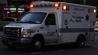 NYU Langone Health EMS Ambulance 210 Responding [upl. by Sadoc]