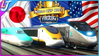 Train Simulator  Europe Asia amp America World Cup Race [upl. by Holden]