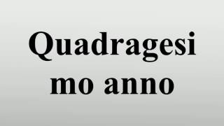 Quadragesimo anno [upl. by Anem]