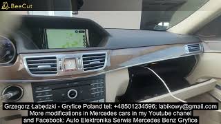 GLAEM  Mercedes w212 zmiana radia uruchomienie Carplay i Android Auto [upl. by Rinaldo]