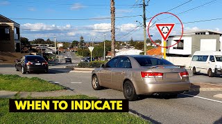 Roundabouts WHEN TO INDICATE ON AND OFF [upl. by Lhadnek]