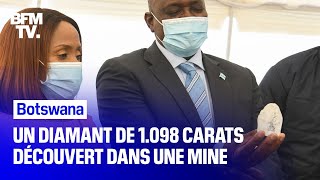 Un diamant de 1098 carats a été découvert dans une mine au Botswana [upl. by Ecnarepmet]