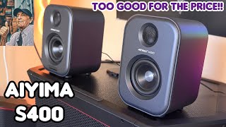 AIYIMA S400 Speakers  Soundtest quotTOO GOOD FOR UNDER 100quot [upl. by Ruthie]