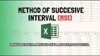 Data Tidak Normal Lakukan Transformasi Data MSI  Tutorial Method of Successive Interval [upl. by Januarius]