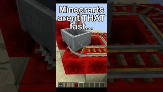 Minecarts arent THAT fast minecraftminecart [upl. by Harle]