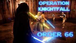 STAR WARS Battlefront II  Operation Knightfall  Order 66  Remastered [upl. by Vitale236]