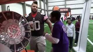 Browns host Cleveland school’s Special Oympians at Play 60 football festival [upl. by Enajaras190]