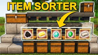 The EASIEST Automatic Item Sorter in Minecraft 121 Tutorial [upl. by Canty]