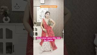 Drape your saree like this in this Navratri  Navratri Special [upl. by Aicirpac991]