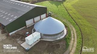 Biolectric farm scale AD installation on a North Yorkshire Dairy Farm [upl. by Aitital]